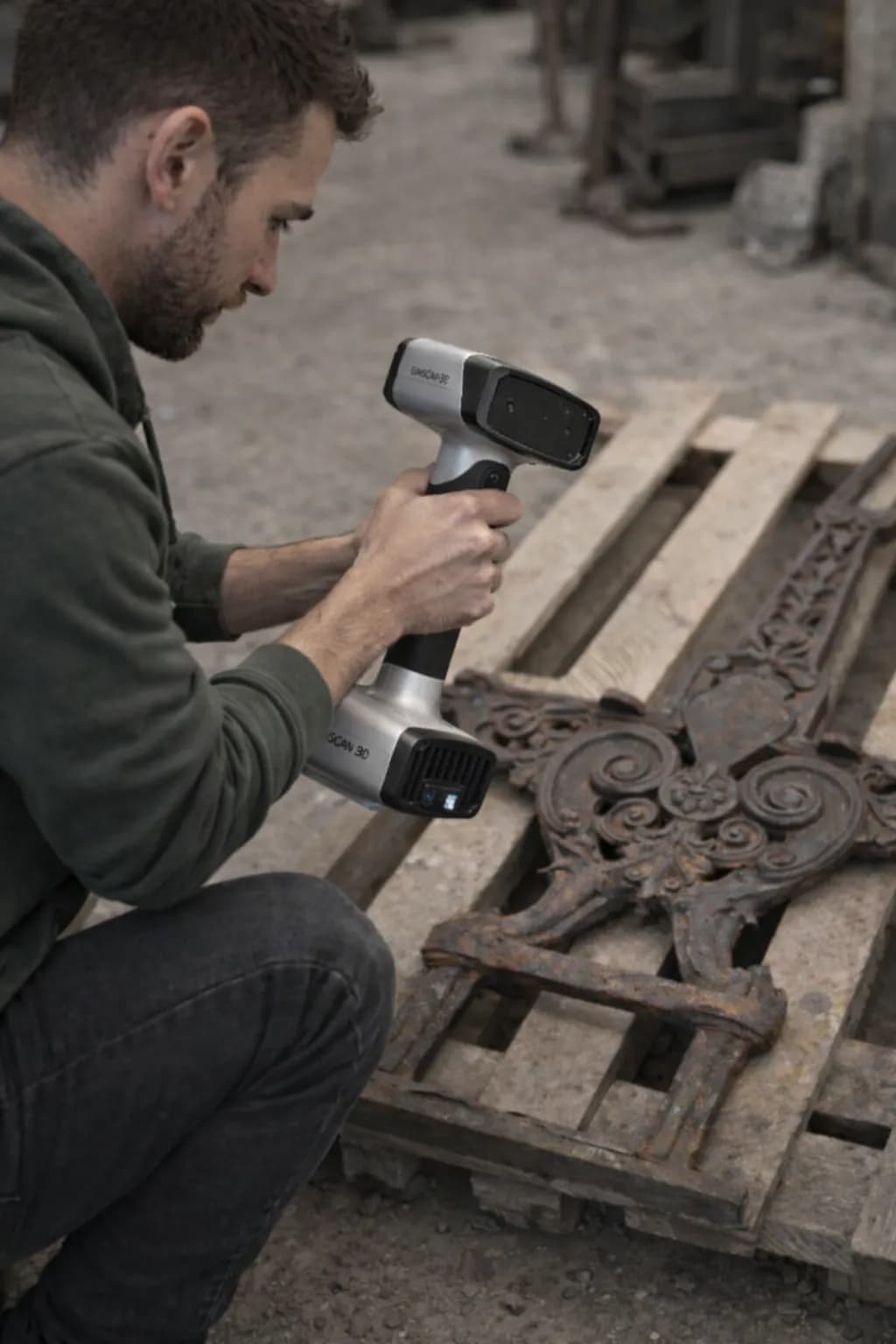 3D-scan van het bestaande onderdeel 1