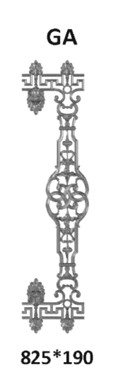 Balustrade, sierlijke leuning in gietijzer