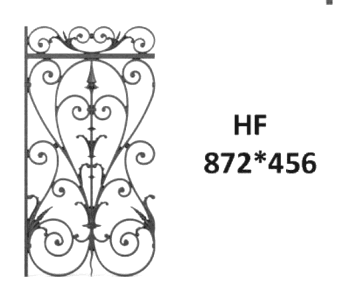 Balustrade, sierlijke leuning in gietijzer