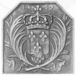 Ecu fleurdelisé met palmen