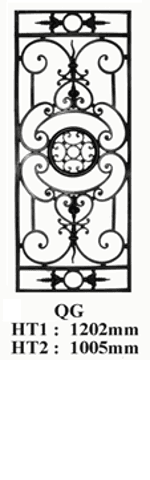 Deurrooster gietijzer — Referentie QG