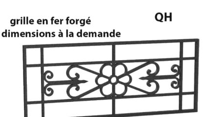 Smeedijzeren hek - Referentie QH