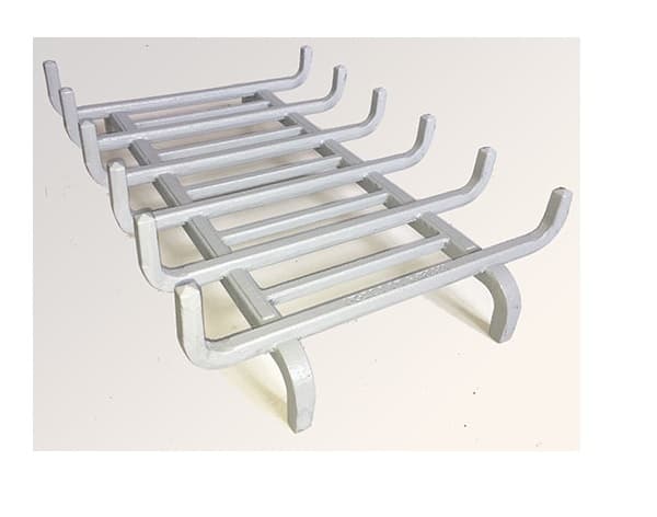 Haardhoutdrager gietijzer schelp 6 stangen