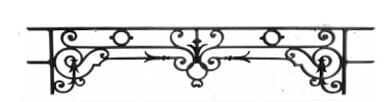 Raamsteun van gietijzer — ref FR