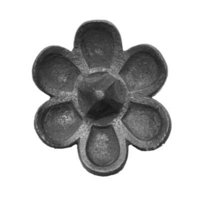 Decoratieve gietijzeren rozet - Margriet